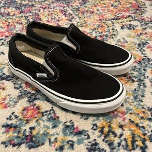 Black and White Slip-On Vans